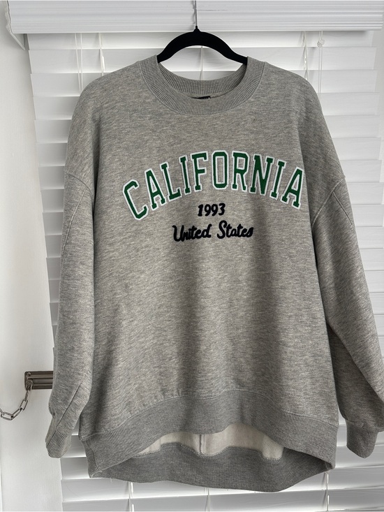 Zara Tops - ZARA Grey California Sweatshirt